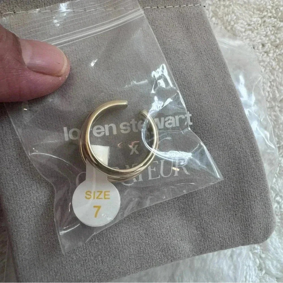 Set of Loren Stewart x Curateur Deux Open Band Ring and Double Wrap Bracelet - Picture 5 of 9